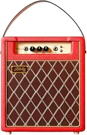 2024 Retroman Combo Pre-Tube Guitar Amplifier -Compact and Powerful Amp for Professional Performances and Practice Sessions Red Color