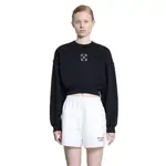 [OFF-WHITE] Arrow Jewels Cropped Sweatshirt Black