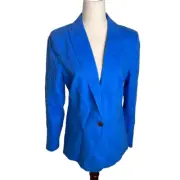 J.Crew Womens Girlfriend Chino Blazer Blue Size 8 BW283