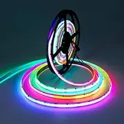 ALITOVE COB Led Strip Lights Addressable RGB IC WS2811 Led Lights Strip 16.4FT/5M 3600LEDs Programmable Digital Flexible LED Pixel Rope Light for Bedroom TV Mirror Kitchen Home DIY Lighting