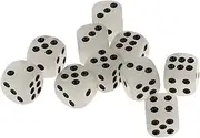 10pcs 6-Sided Dice Night Luminous Spot Dice Game Dice Casino Dice for RPG D&D New Role Playing Dice Games Accessory 14mm (Size : 14mm)