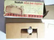 Home SCOTCH 3/4 WIDE TAPE DESK DISPENSER MODEL C-2 BEIGE 3M HEAVY 3 Lb 2oz
