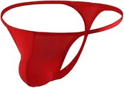 [Generic] Men's Nylon Thongs - Seamless T-Back, Sexy Low Rise Briefs, G-String Bulge Pouch Underwear