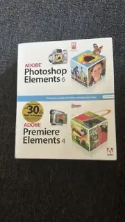 ADOBE Photoshop Elements 6 & Adobe Premiere Elements 4 New Sealed !!!