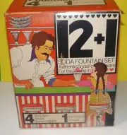 Boxed New Ice Cream Sundae Float Banana Ribbed Glasses From Drug Store Fountain