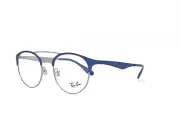 Ray-Ban 3545V 3006 New Authentic Eyeglasses Only 49-20-140 BLUE SILVER
