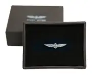 Pilot Wings SILVER 1.5CM PIN/BADGE - Pilot Gifts - New 1089