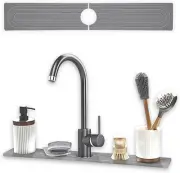 Home - Stone Faucet Mat | Diatomite Sink Splash Guard | Instant Drying Tray for