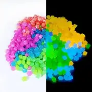 1200Pcs Glow in The Dark Rocks, Luminous Pebbles Glow Stones for Outdoor Decor, Luminous Stones Indoor Outdoor Decor for Garden Walkway Fish Tank Aquarium Vase Filler