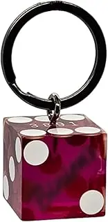 Cyber-Deals Novelty Key Ring Featuring Authentic Las Vegas Lake Tahoe Reno Nevada Casino Craps Dice