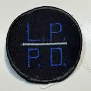 Vintage 1970s Black LP PD Blue Letters Unique