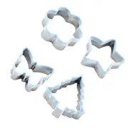 4 Pcs Christmas Shape Chrsitmas Tree Cookie Xmas Star Biscuit