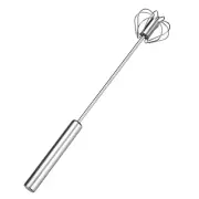 Kitchen Stainless Steel Whisk Hand Pressure Semi-automatic Egg Beater Mixer CR
