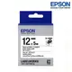 EPSON LK-4WBQ 白底黑字 標籤帶 燙印系列 (寬度12mm) 標籤 S654436