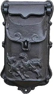Mailbox Metal Post Box Universal Drop Box Classic Retro Letter Box Large Capacity with Lock Parcel Box Easy Install