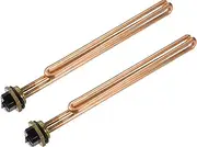 X AUTOHAUX RV Electric Water Heater for Ecosmart Electric Tankless Water Heater/Durable Metal / 2Pcs Copper Tone