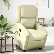 Stand up Recliner Chair Living Room Armchair Single Sofa Real Leather vidaXL