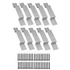 10Pcs Fence Post Security Brackets Quick Fixing Fence Post Mounting Fence Panel