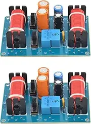 Mellisso 2X 150W Speaker Treble Alto Bass Audio Frequency Divider 3 Way Crossover Filter for 4-11 Inch Bookshelf Speakers