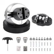 VEVOR Engraving Block 5 inch Ball Vise Setting Jewelry Ball Vise Engraving with 34PCS Attachment and Rubber Base