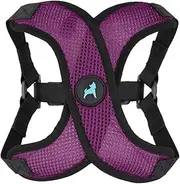 Gooby Comfort X Step in Lite Harness - Purple, Small - Choke Free and Escape Free Dog Harness with Light Breathable Mesh for Small Dog and Medium Dog