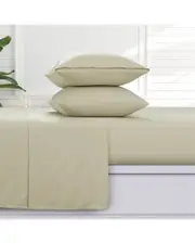 Azores Home Solid 100% Cotton Flannel Sheet Set