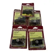 Window Sash Lock - Keyed Latch - Black Finish Diecast - Lot of 5