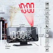 Digital Large LED Wall Desk Bedroom Alarm Clock With Calendar Temperature Radio