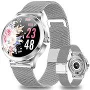 GiyoPower Women'S Smartwatch, Ip68 Waterproof, Fitness Tracker, Smartwatch With Female Cycle Managem
