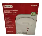 Utilitech 1550 Lumens LED Flushmount Ceiling Fixture with Speaker #0805387 Rare