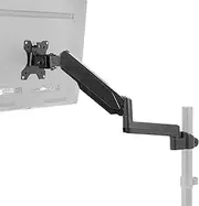 VIVO Fully Adjustable Single Monitor Pneumatic Arm for Desk Mount Stand, Monitor Arm for 1 Screen up to 32 inches, Max VESA 100x100, Black, PT-SD-AM01K