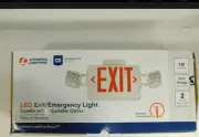 Lithonia Red Exit Sign - 2 Lamp High Output LED Emergency Lighting