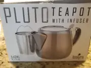 Tealyra - Pluto Porcelain Small Teapot Turquoise - 18.2-ounce 1-2 cups - Matt...