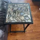 Natural Agate Coffee Table, Agate Side Table, Corner Side Table, Modern Decor