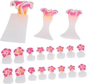 FOYTOKI 3Sets Silicone Reusable Toe Separators of Comfortable Nail Art Tools for Women Multi Functional Manicure Toe Dividers for Nail Salons and Home Use