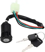 4 Pin Wire Ignition Key Switch Sensitive and Durable Ignition System Switch with 2 Keys Ideal for Quad 4 Wheeler ATV and Go Kart