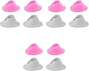 SOESFOUFU 3sets Nail Polish Bottle Base Holder Pink Nail Art Set Manicure Tools Organiser for Home Salon 4pcs*3