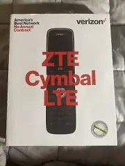 ZTE Cymbal Z233 4G - 4GB - Silver (Verizon) Flip Phone Bluetooth …H