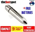 SILVER BULLET Vibrator + FREE BATTERIES Massage Kegel Ball Egg Sex Toy Pocket