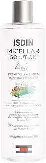 ISDIN Micellar Solution 4-in-1 Micellar Water (400 ml) | Removes Make-Up, Cleans, Tones and Moisturises