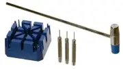 New Watch Band Link Remover Tool Kit (Hammer, Watch Holder, and 3 Pins)
