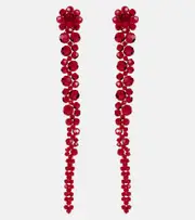 [Simone Rocha] Simone Rocha Crystal earrings One Size red