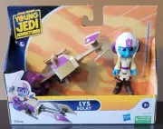 STAR WARS YOUNG JEDI ADVENTURES LYS SOLAY W/ SPEEDER BIKE ACTION FIGURE - NEW