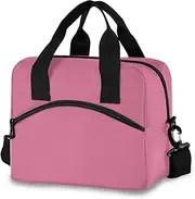 Pale Violet Red Lunch Tote Cooler Bag Kids Insulated Lunch Bag, Lunch Bags Tote, Lunch Box Girls
