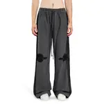 [SONG FOR THE MUTE] ''Appliqué'' Relaxed Lounge Pants Black