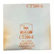 Germanow-Simon Mach (GS) CT300-6 Watch Crystal 11.1x9.6 NOS Part Flexo Hamilton