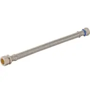 24 Inch Steel-Flex Water Heater Connector, 3/4 Inch FIP Swivel x 3/4 Inch Com...