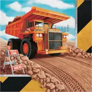 Big Dig Construction Large Napkins / Serviettes (Pack of 16)