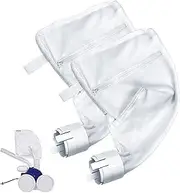 J&C Pool Bag Polaris Pool Cleaner Net Bag Pool Leaf Vacuum Bags with Zipper Polaris 360 380 Cleaners Replacement Parts Small Pool Leaf Holder 2 Pack