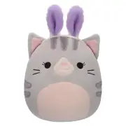SQUISHMALLOWS 7.5" Easter Plush - Tally the Grey Tabby Cat with Bunny Ears